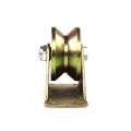 2.5 inch V type colorful steel pulley casters